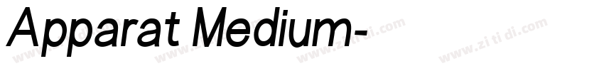 Apparat Medium字体转换